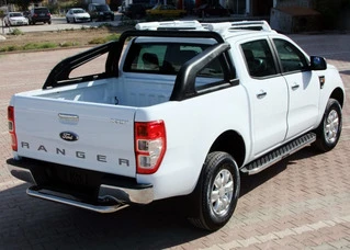 Бокові пороги BlackLine (2 шт, алюміній) для Ford Ranger 2011-2022 рр
