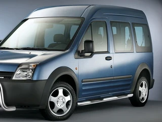 Бічні труби BB002 (2 шт., нерж.) 70 мм, стандартна база для Ford Connect 2002-2006 рр