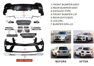 Комплект обвісів AMG для Mercedes GLK сlass X204