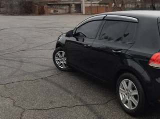 Вітровики з хромом (4 шт., Sunplex Chrome) для Volkswagen Golf 5