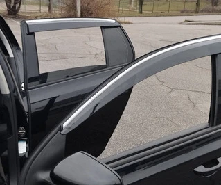 Вітровики з хромом (4 шт., Sunplex Chrome) для Volkswagen Golf 5