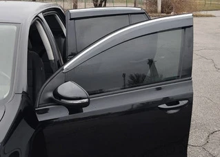 Вітровики з хромом (4 шт., Sunplex Chrome) для Volkswagen Golf 5