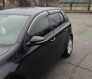 Вітровики з хромом (4 шт., Sunplex Chrome) для Volkswagen Golf 5