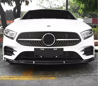 Передня лип накладка (чорна) для Mercedes A-сlass W177 2018- рр