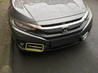 Накладки на противотуманки Carmos (2 шт., нерж) для Honda Civic Sedan X 2016-2021 рр