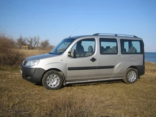 Рейлінги Хром Пластикові ніжки для Fiat Doblo I 2001-2005 рр
