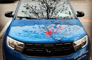 Накладки на дзеркала BMW-Style (2 шт) для Renault Logan MCV 2013-2022 рр