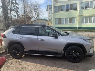 Бокові пороги OEM V1A (2 шт, алюміній) для Toyota Rav 4 2019- рр