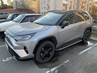 Бокові пороги OEM V1A (2 шт, алюміній) для Toyota Rav 4 2019- рр