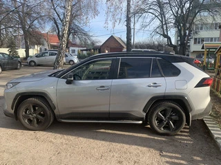 Бокові пороги OEM V1A (2 шт, алюміній) для Toyota Rav 4 2019- рр