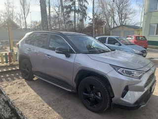 Бокові пороги OEM V1A (2 шт, алюміній) для Toyota Rav 4 2019- рр