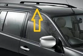 Рейлінги Хром турецький дизайн (2 шт) для Mitsubishi Pajero Wagon IV