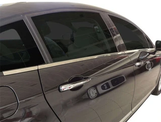 Нижня окантовка вікон (6 шт, нерж.) Carmos - Турецька сталь для Citroen C-5 2008-2017 рр