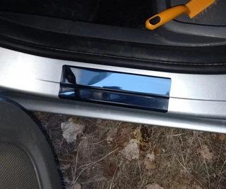 Накладки на пороги Carmos V2 (4 шт., нерж.) для Ford Focus III 2011-2017 рр