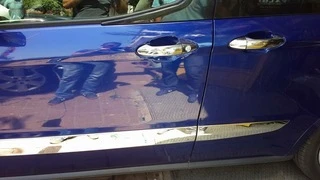 Молдинг дверей (4 шт, нерж) для Ford Courier 2014-2023 рр