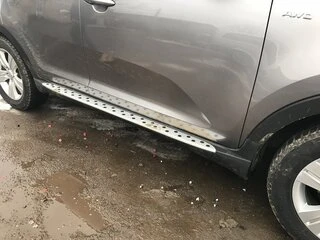 Бокові пороги Niken BMW-style (2 шт., Алюм.) для Kia Sportage 2010-2015 рр