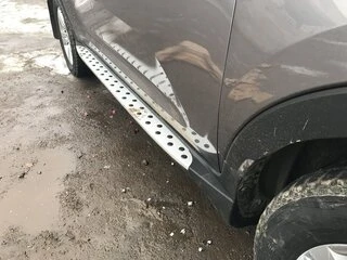 Бокові пороги Niken BMW-style (2 шт., Алюм.) для Kia Sportage 2010-2015 рр