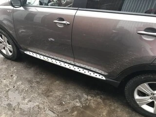 Бокові пороги Niken BMW-style (2 шт., Алюм.) для Kia Sportage 2010-2015 рр