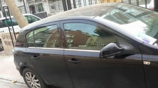 Зовнішня окантовка стекол (нерж) Sedan, OmsaLine - Італійська нержавійка для Opel Astra H 2004-2013 рр