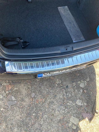 Накладка на задній бампер Carmos (HB, нерж) для Volkswagen Golf 6