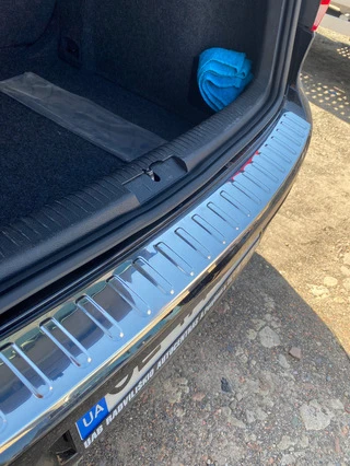 Накладка на задній бампер Carmos (HB, нерж) для Volkswagen Golf 6