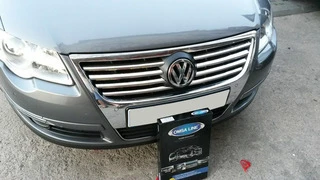 Накладки на решітку (8 шт, нерж) Carmos - Турецька сталь для Volkswagen Passat B6 2006-2012рр