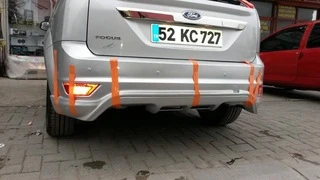 Накладка на задній бампер Sedan (під фарбування) для Ford Focus II 2008-2011 рр