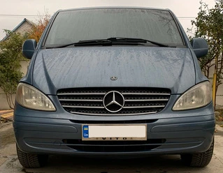 Рамка під номер хром (1 шт, нержавіюча сталь) для Mercedes Vito W639 2004-2014 рр