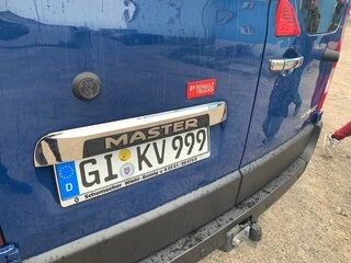 Планка над номером (нерж.) для Opel Movano 2010-2021 рр