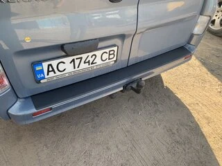 Накладка на задній бампер DDU (ABS) для Renault Trafic 2001-2015 рр