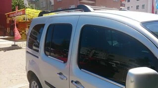 Оригінальні рейлінги (з поперечками) (коротка база) Сірі-2025чорні для Renault Kangoo 2008-2020 рр