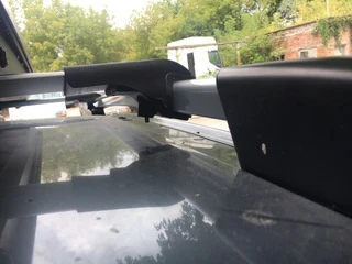 Перемички на рейлінги під ключ WingBar V1 (2 шт) Чорний для Peugeot Partner Tepee 2008-2018 рр