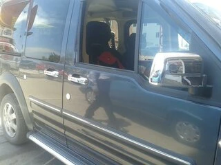 Накладки на ручки (4 шт, нерж) OmsaLine - Італійська нержавійка для Ford Connect 2010-2013 рр