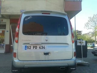 Накладка над номером (нерж) для Renault Kangoo 2008-2020 рр