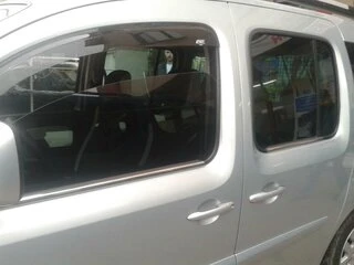 Зовнішня окантовка стекол (4 шт, нерж) 2 шт, Carmos - Турецька сталь для Renault Kangoo 2008-2020 рр