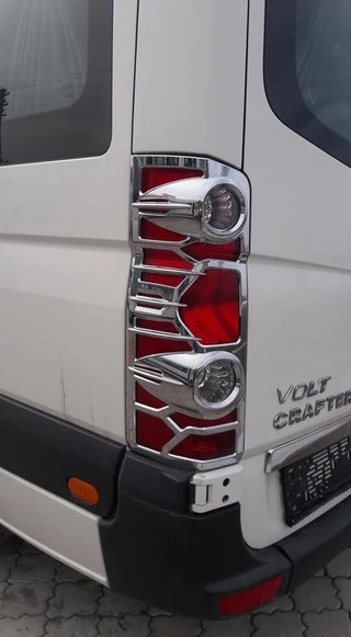 Накладки на стопи (2 шт, пласт) для Volkswagen Crafter 2006-2016 рр