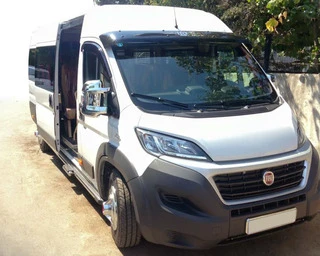 Козирьок на лобове скло (чорний глянець, 5мм) для Fiat Ducato 2006-2025 рр