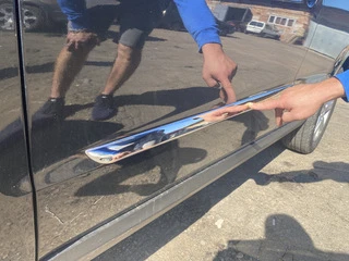 Молдинг дверний (4 шт, нерж.) для Hyundai Santa Fe 2 2006-2012 рр