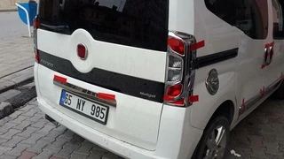 Накладка на стопи з вигином (2 шт, пласт) для Fiat Fiorino/Qubo
