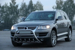 Кенгурятник WT003 Special (нерж) для Volkswagen Touareg 2002-2010 рр