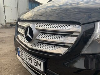 Накладки на решітку 2014-2020 (5 шт, BlackChrome) для Mercedes Vito / V-class W447 2014- рр