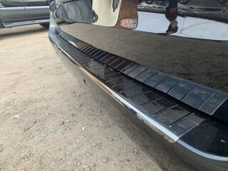 Накладка на задній бампер OmsaLine Чорний Хром (нерж) для Mercedes Vito / V-class W447 2014- рр