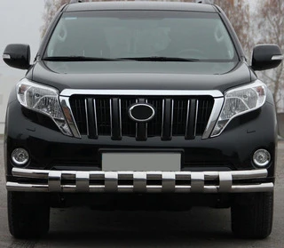 Передній захист ST016-2 (нерж) для Toyota Land Cruiser Prado 150