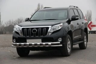 Передній захист ST016-2 (нерж) для Toyota Land Cruiser Prado 150