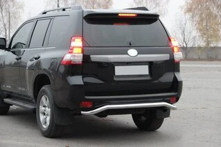 Задня дуга AK008 (нерж) для Toyota Land Cruiser Prado 150