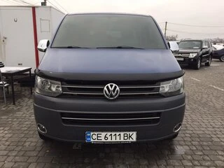 Накладка на решітку бампера (нерж) Carmos - турецька сталь для Volkswagen T5 2010-2015 рр
