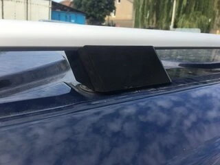 Рейлінги Skyport (2 шт, сірий мат) Коротка база для Ford Custom 2013-2022 рр