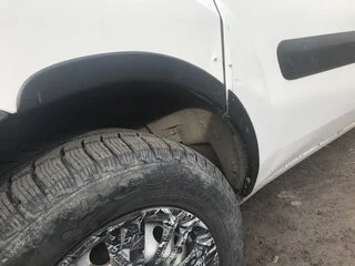 Накладки на арки (4 шт, чорні) для Fiat Doblo I 2005-2010 рр