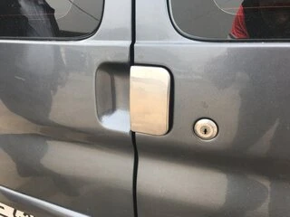 Накладки на ручки (нерж.) Дві передніх, одна зсувний для Peugeot Partner 1996-2008 рр