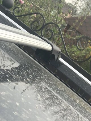 Перемички на рейлінги під ключ (2 шт) Чорний для Mercedes GL сlass X164